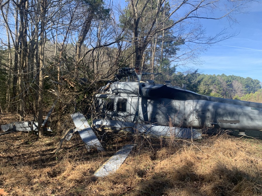 Sailor injured in helicopter’s hard landing in Virginia