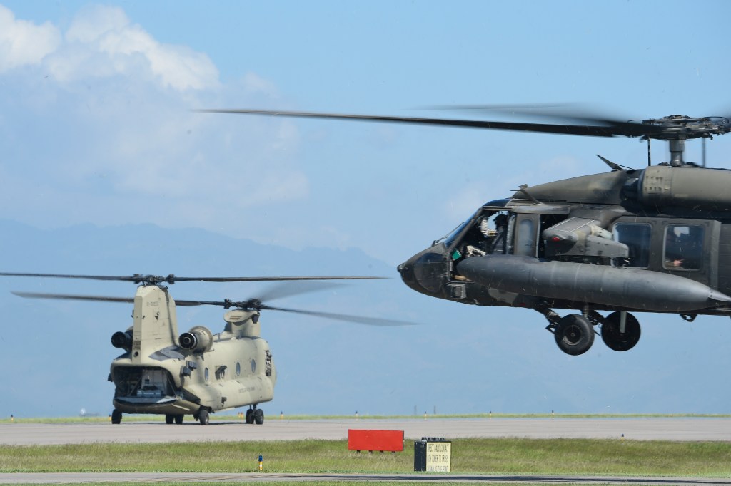 U.S. military staged for massive hurricane relief effort if called upon