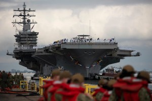 Austin mulling whether to send carrier Ike back to the Middle East