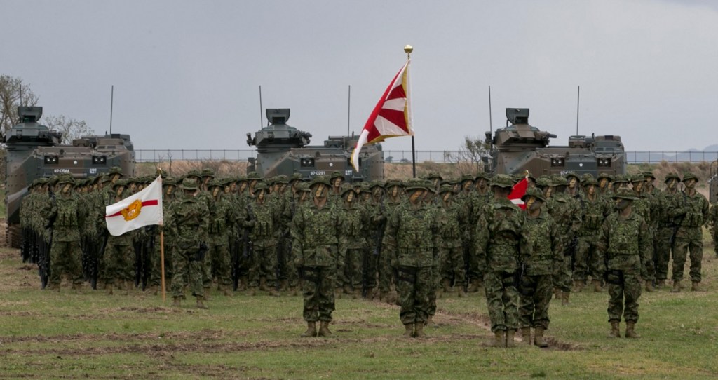First Japanese amphibious combat unit activated since WWII welcomed by U.S. Marines