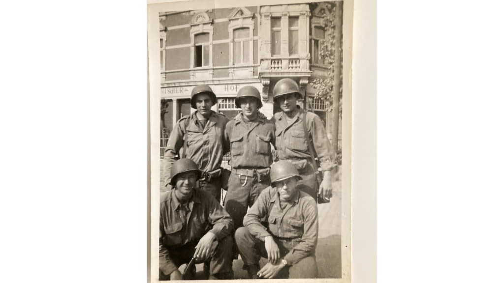 Two young soldiers and the fathers they became