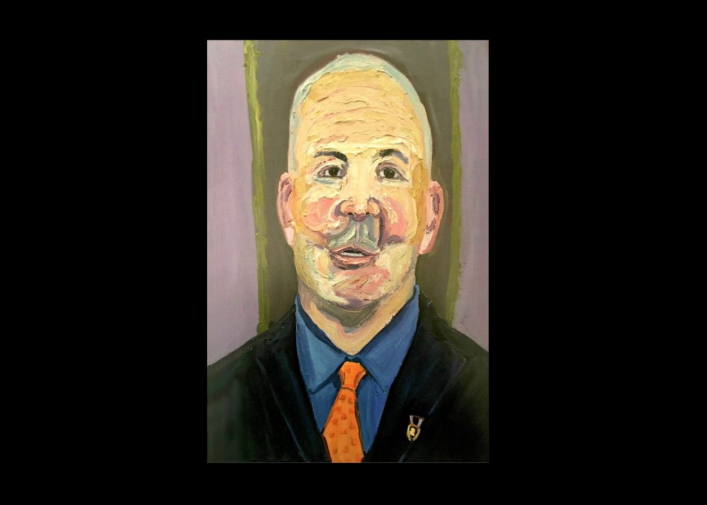 Wounded Marine Painted by George W. Bush