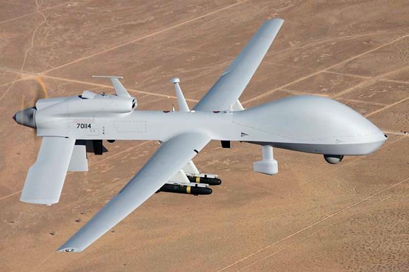 An Army aerial electronic attack platform prepares to fly