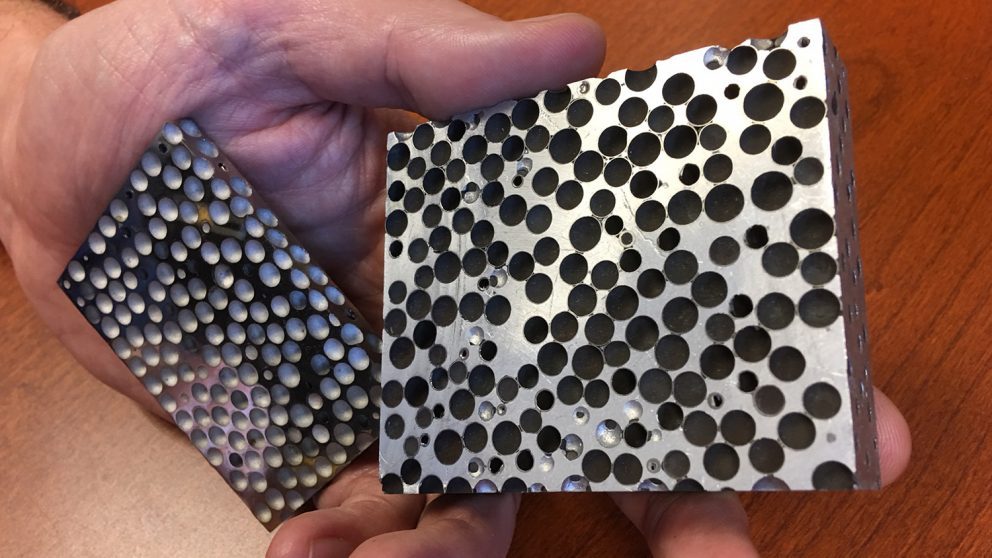 Metal foam stops bullets without cracking