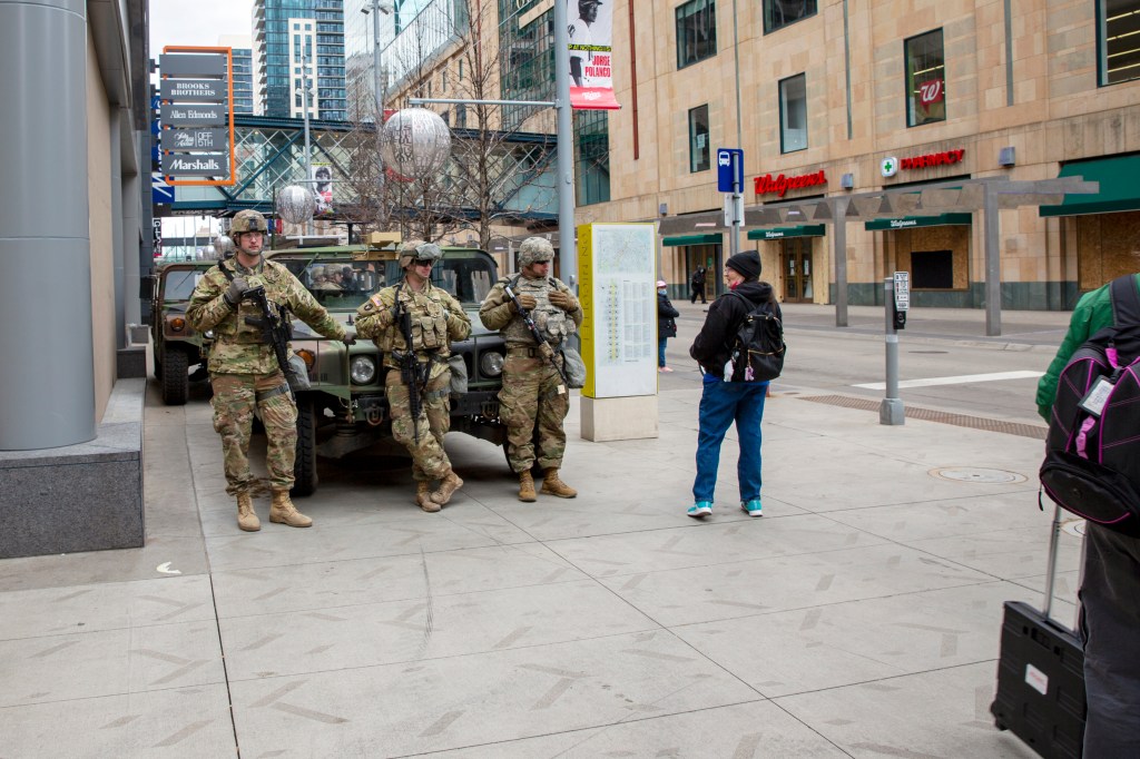 Minnesota National Guard walks a fine line on Minneapolis streets
