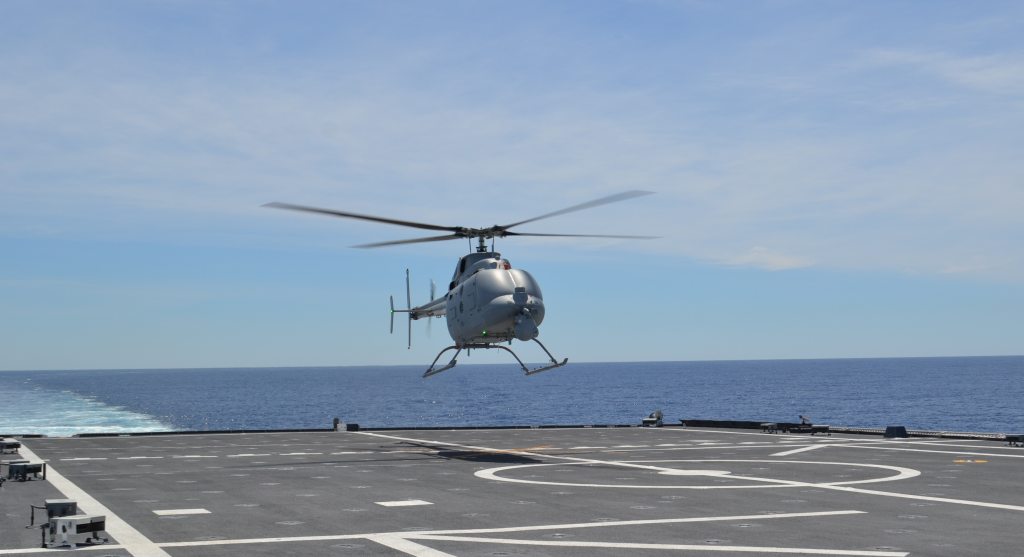 Fire Scout takes off from LCS