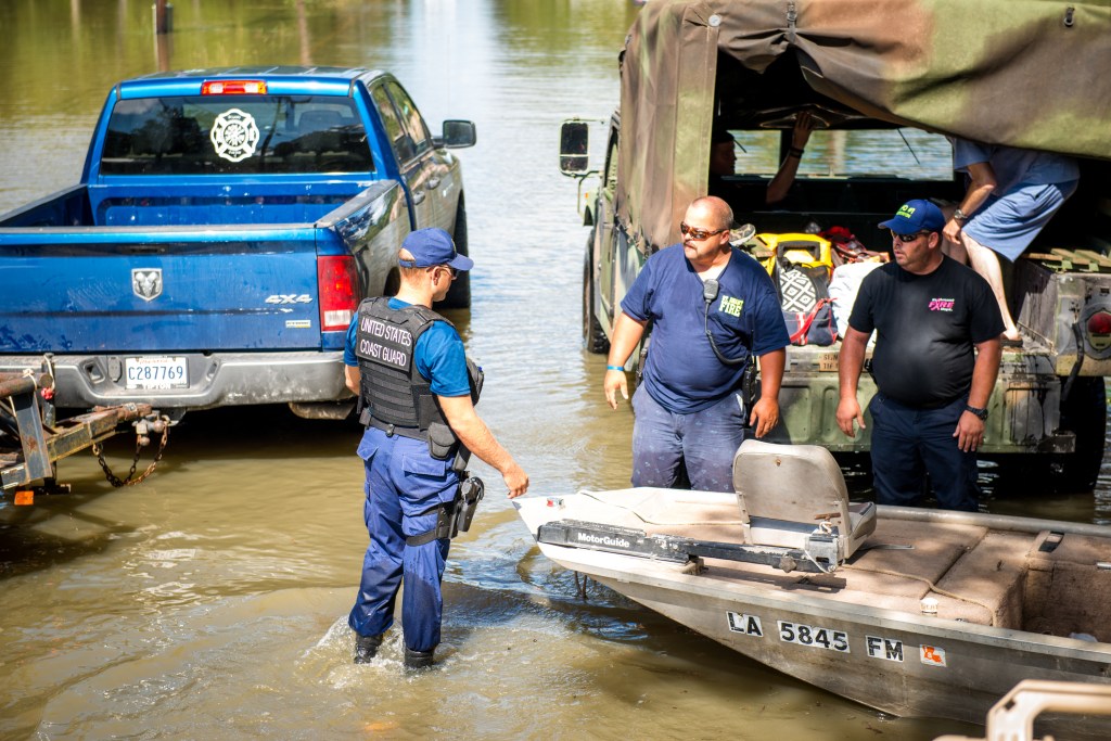 Coast Guardsmen recall flood rescues in Louisiana