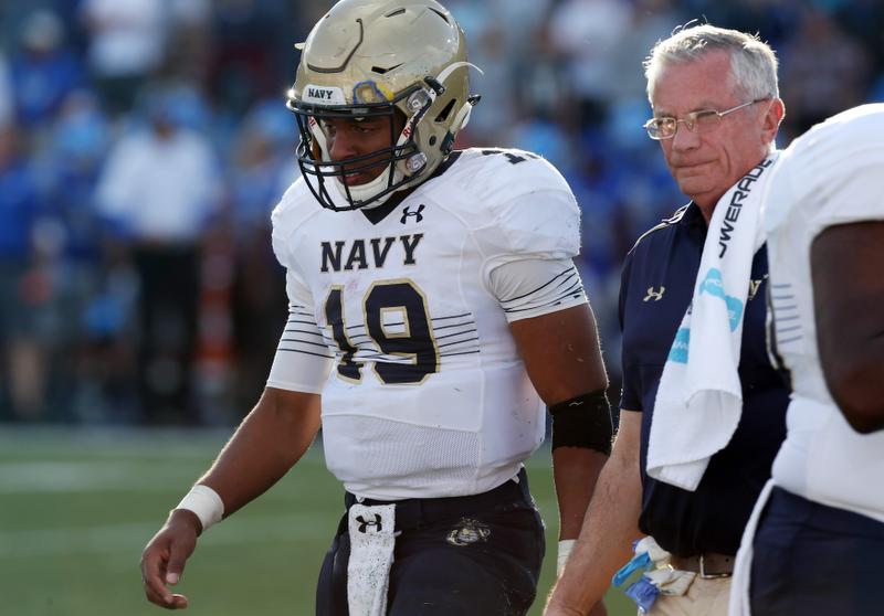 Navy prepares for VMI without quarterback Reynolds