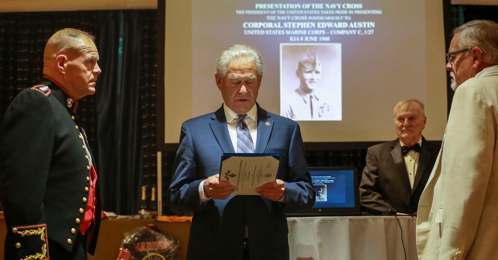 Marine killed in Vietnam awarded Navy Cross for assaulting bunker firing at his unit