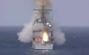 Video shows sailor escaping missile flame just in the nick of time