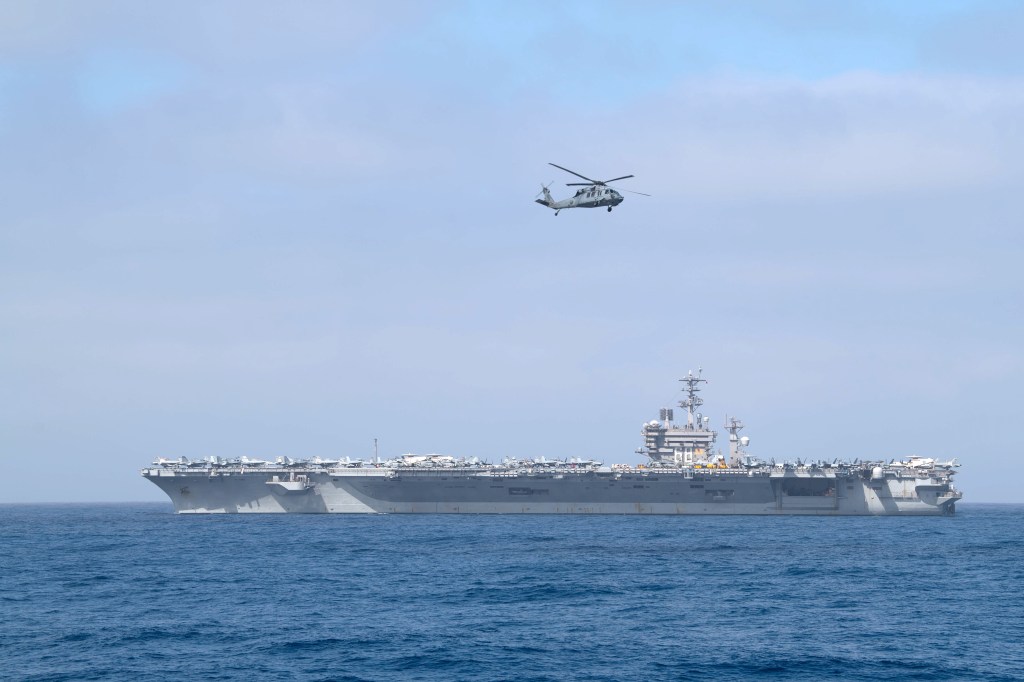 Nimitz and its strike group deploy