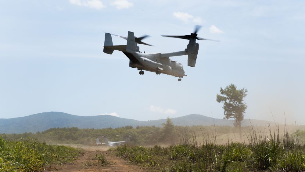 California Marine Corps Osprey engine fire under investigation