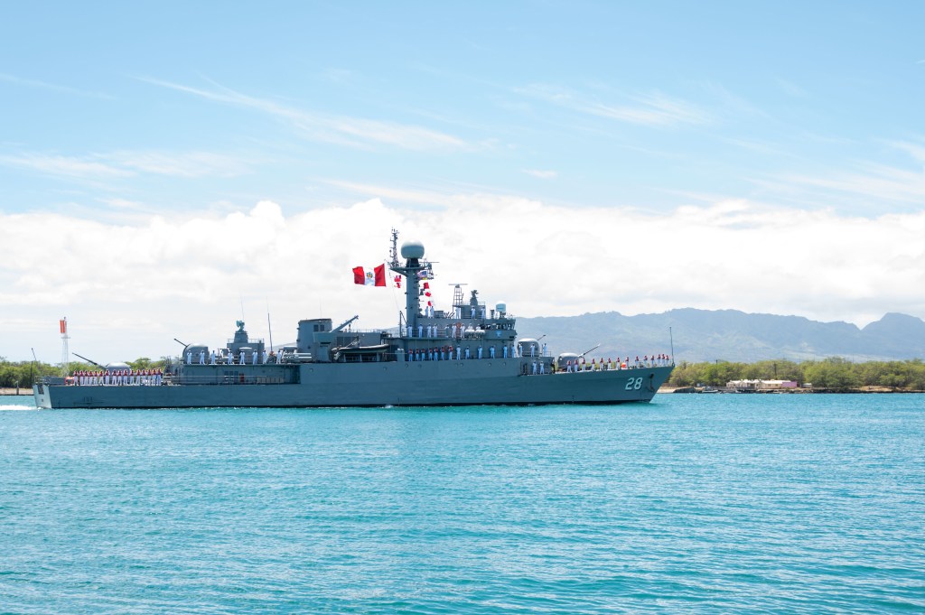 Army medical troops helped save Peruvian sailors after fire broke out