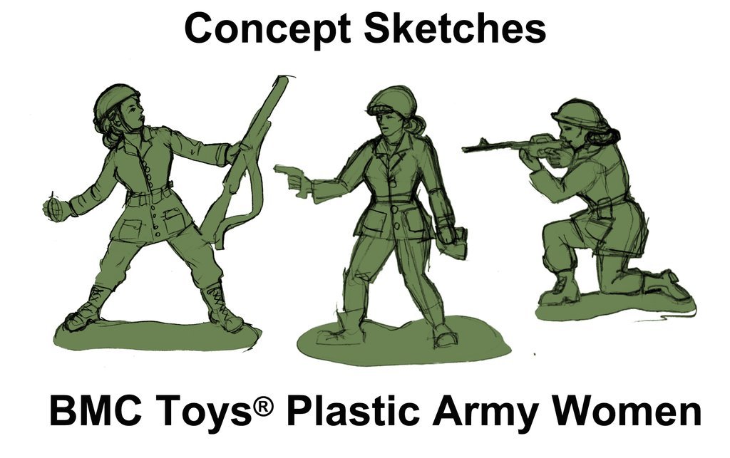 Missing in action: Classic green Army men still have no women figurines, and this 6-year-old is not having it
