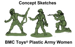 Missing in action: Classic green Army men still have no women figurines, and this 6-year-old is not having it