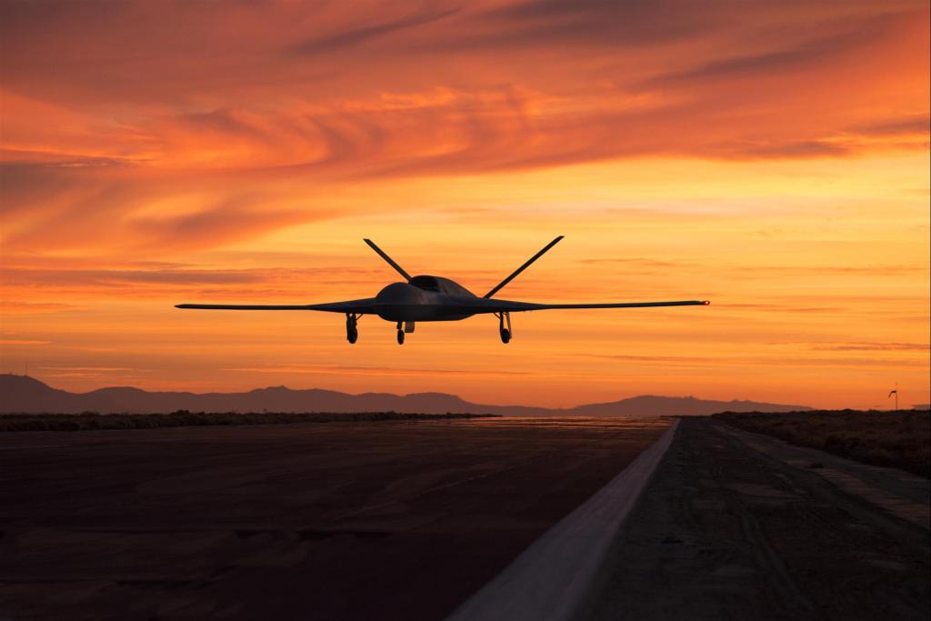 Extended range Avenger UAV makes first flight
