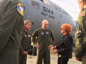 ‘Rosie the Riveter’ shares experiences on C-17 flying classroom