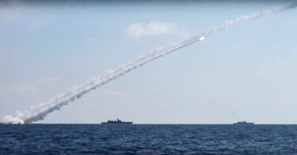 Russia fires missiles from Mediterranean at ISIS in Syria