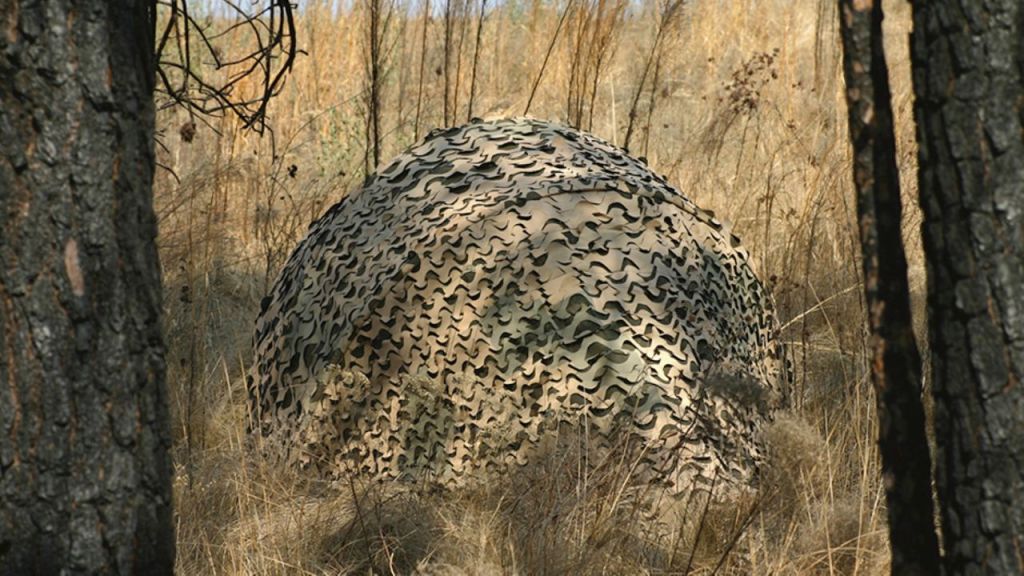 Can special camo netting hide Marines from eyes in the sky?