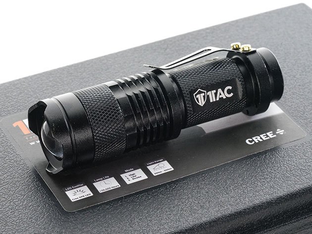 Illuminate any darkness with this storm-proof tactical flashlight