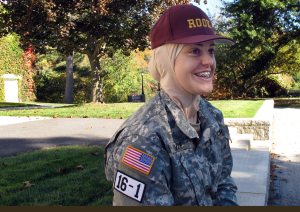Muslim woman settles in at military college