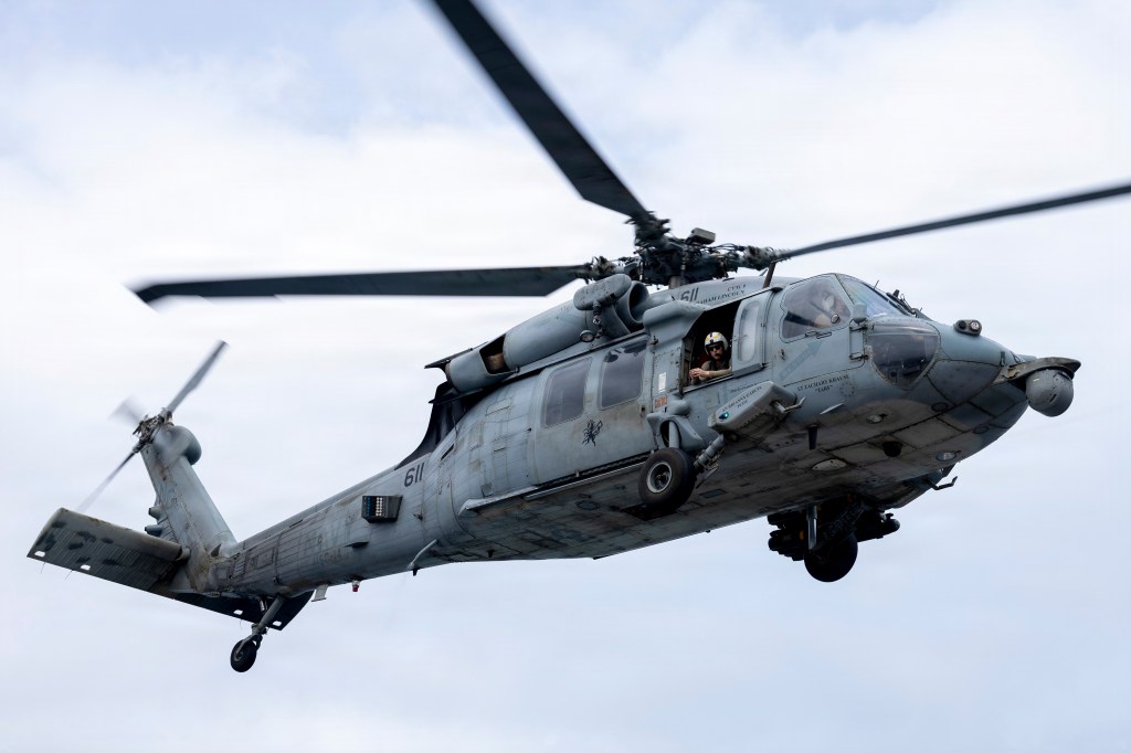 US Navy aviator missing after helicopter makes emergency landing in Arabian Sea