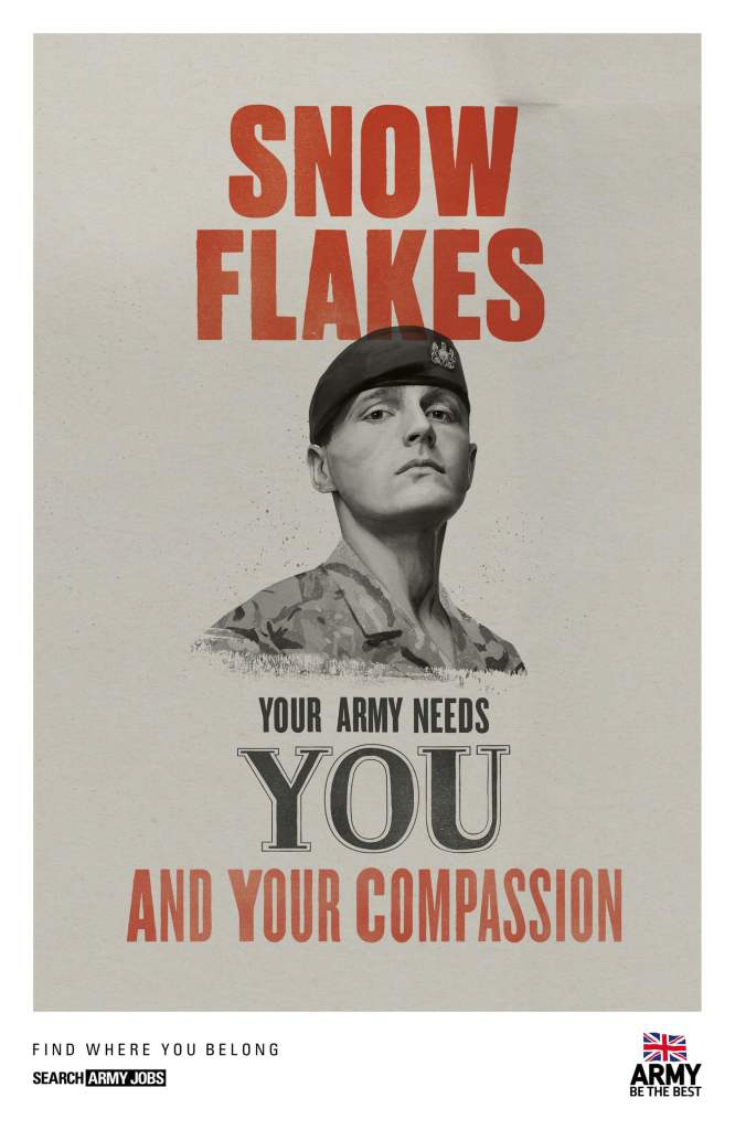 What the US Army can learn from the Brits’ ‘snowflake’ recruiting campaign