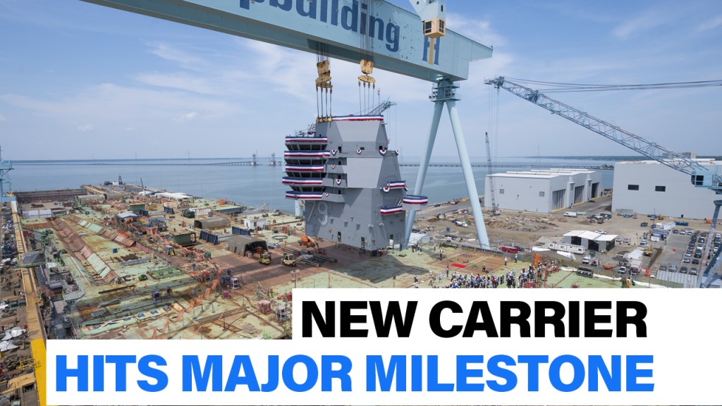 New aircraft carrier hits major milestone |Defense News Weekly, May 31, 2019