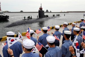 US submarine capable of carrying Tomahawk cruise missiles arrives in South Korea