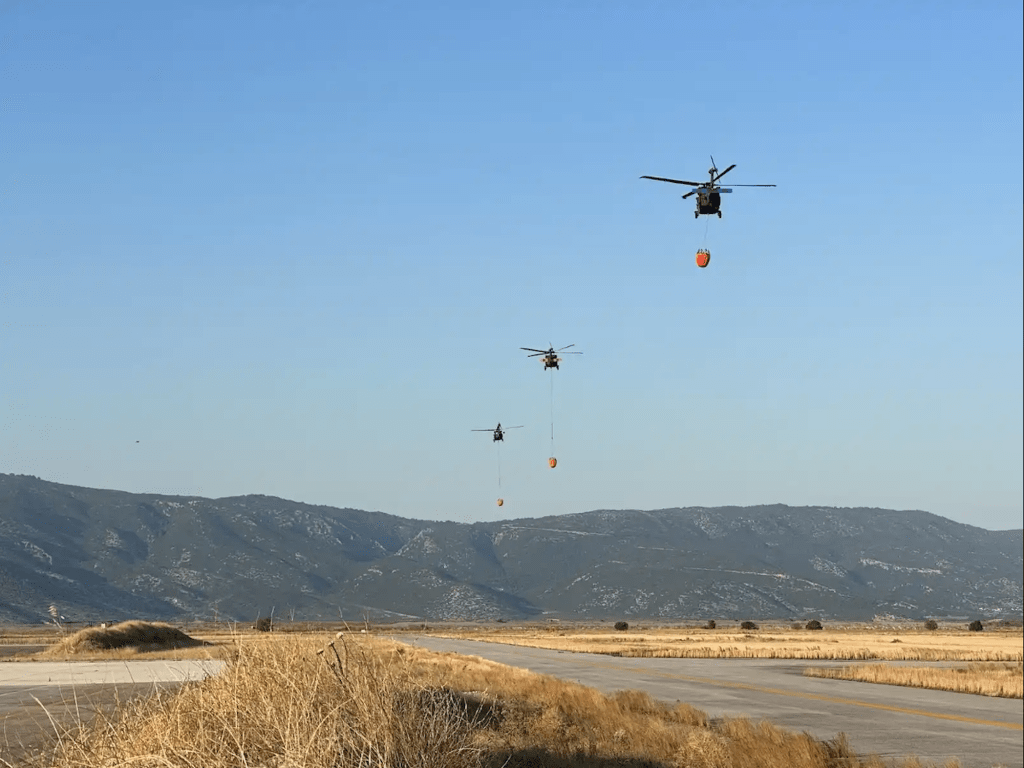 ‘A lot of stress’: Army aircrew recount Greece firefighting mission