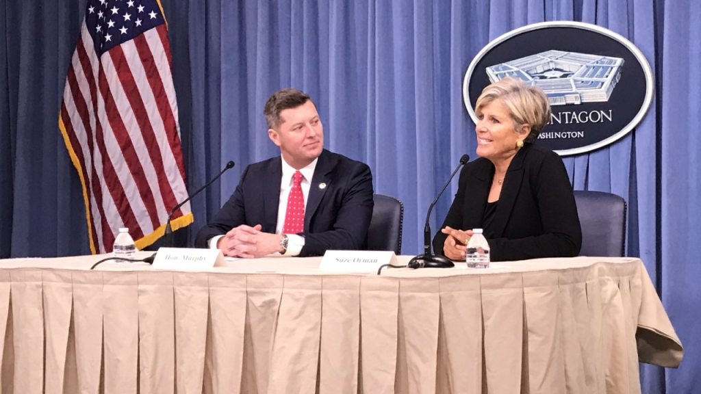 Personal finance guru Suze Orman lending expertise to troops, families