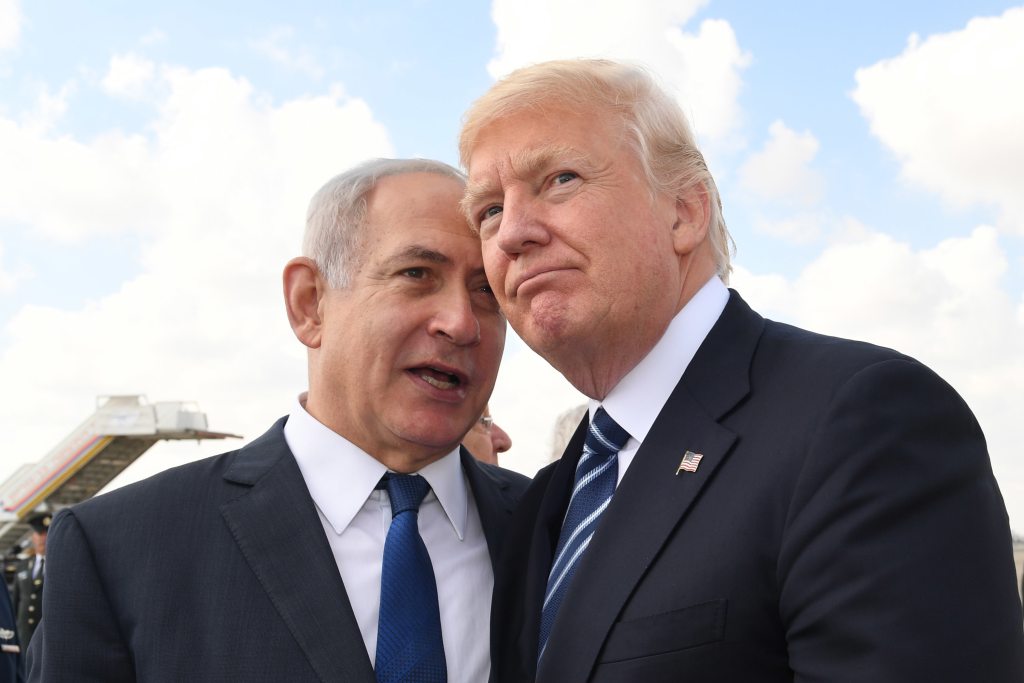 In Israel, Trump flags Iranian threat, remains mum on Mideast peace plan