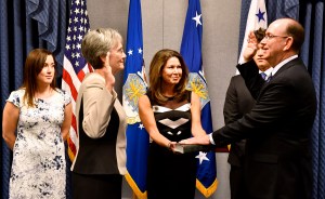 Former F-15 pilot sworn in as Air Force undersecretary
