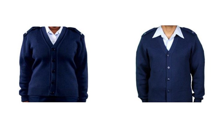 This Air Force cardigan puts Mr. Rogers’ sweater collection to shame
