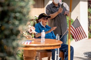 WWII vet’s 107th birthday brings parade of well-wishers, thanks to California non-profit