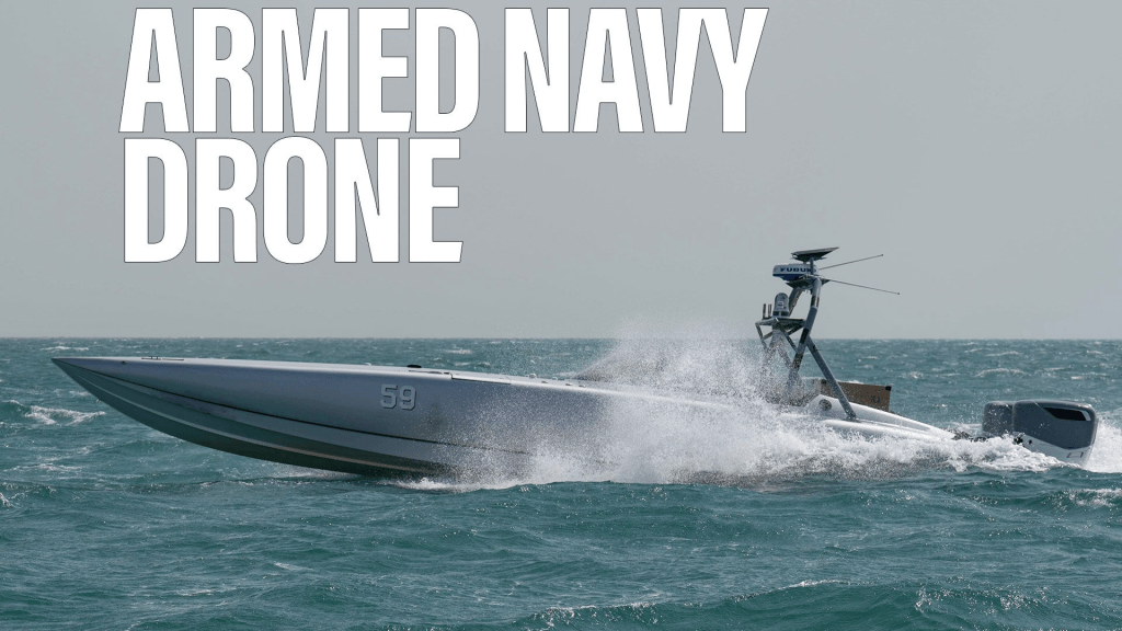 Navy test fires missile from a drone ship