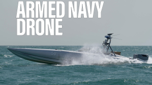 Navy test fires missile from a drone ship