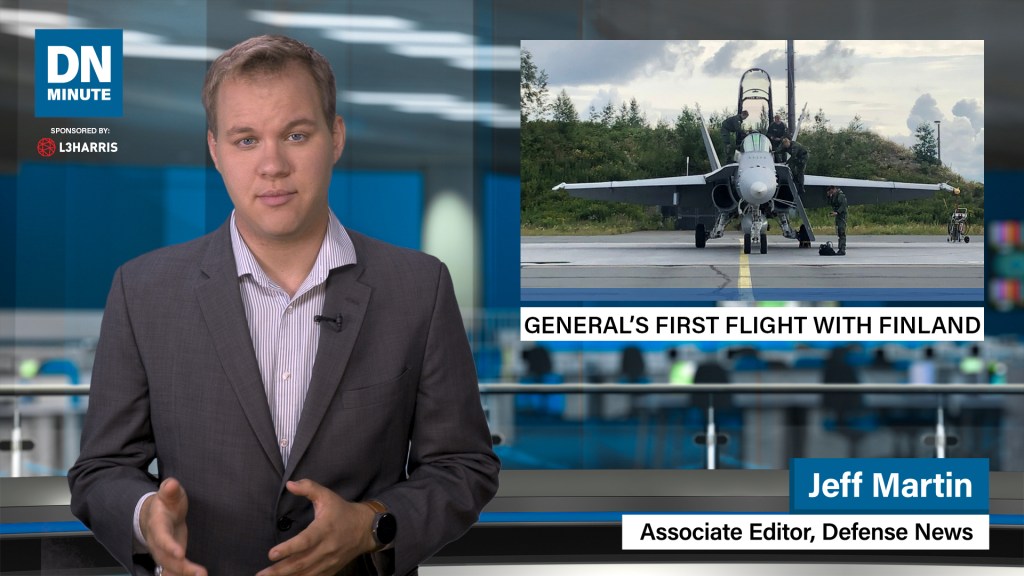 Top USAF general flies in Finnish fighter| Defense News Minute, July 16, 2019