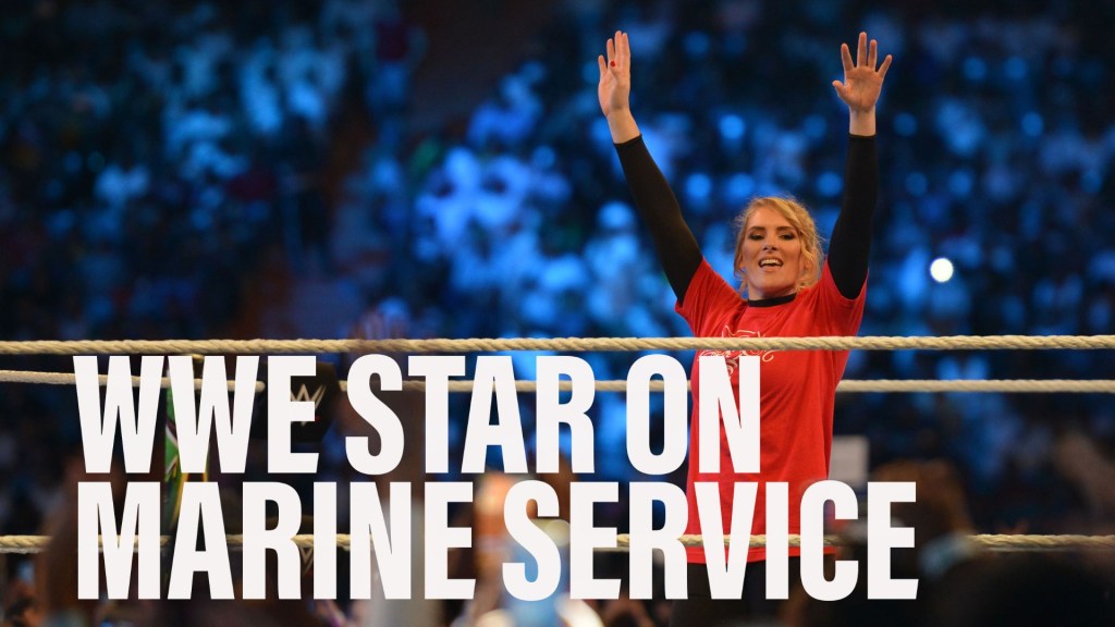 WWE star tells how Marine Corps service helped her succeed