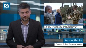 Lithuania signs cooperation pact | Defense News Minute April 4, 2018