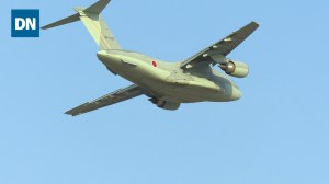 The Kawasaki C-2 takes to the air | Dubai Airshow 2019