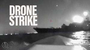 Ukrainian drone assault targets docked Russian ship