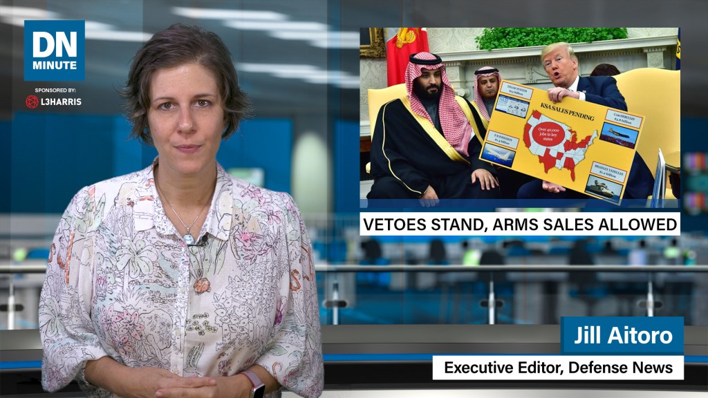 Senate allows arms sales by not blocking vetoes | Defense News Minute, July 30, 2019