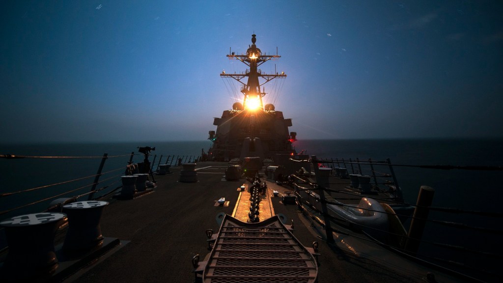 U.S. destroyers help take down Iran’s missile attack