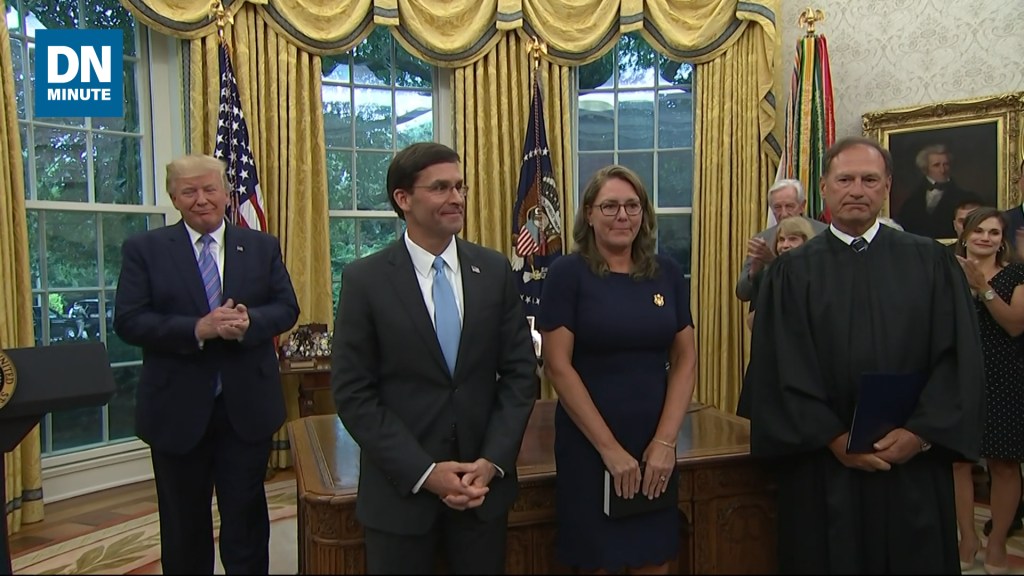 Esper sworn in as Secretary of Defense | Defense News Minute, July 24, 2019