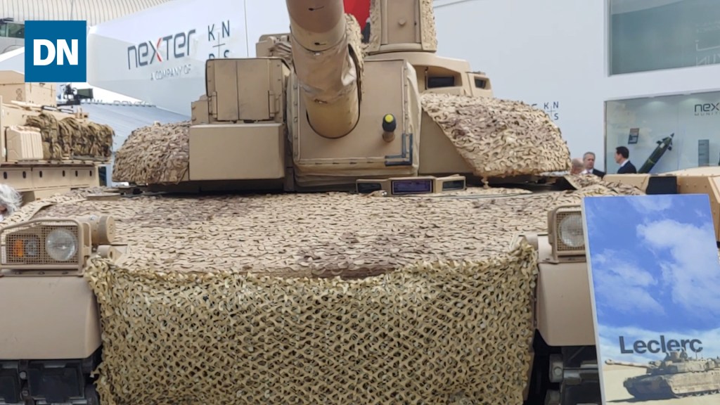 A Leclerc tank at IDEX 2019