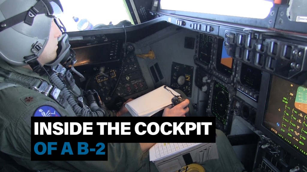 Step inside the cockpit of a B-2