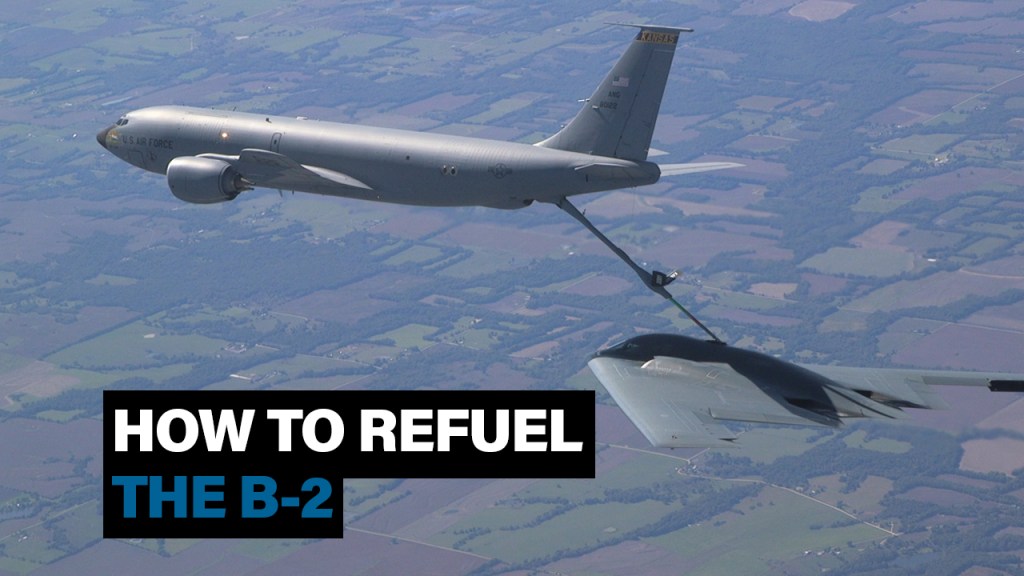 Here’s how the B-2 is refueled in flight
