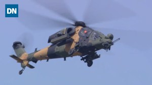 The T129 Atak performs at the 2019 Paris Air Show