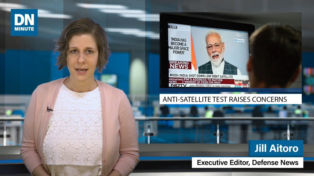 Anti-satellite test raises concerns | Defense News Minute March 28, 2019